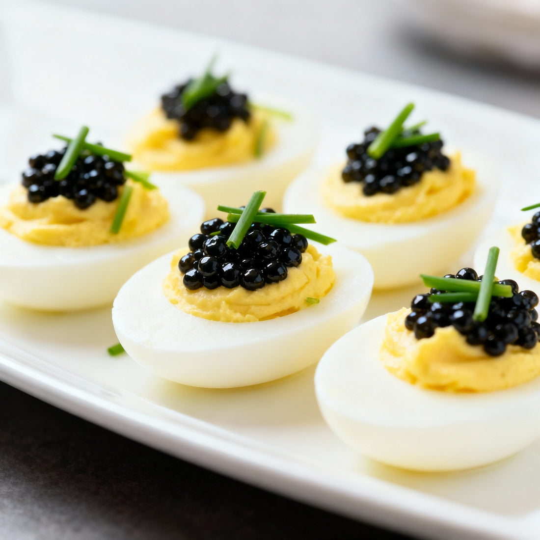 Gourmet 25-Minute Caviar Deviled Eggs